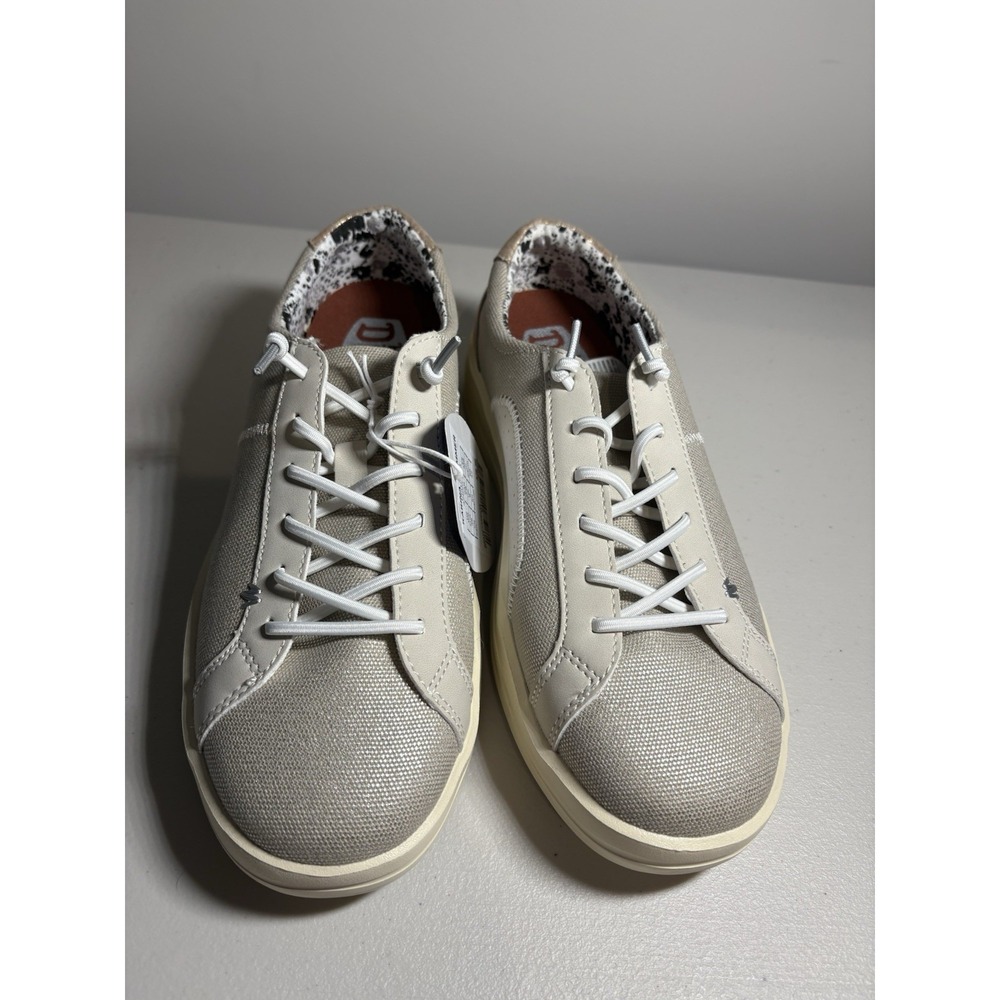 New Hey Dude Karina Shimmer Platinum Women Slip On Shoes Size 10 NWT No Box - Picture 4 of 6